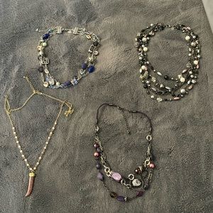 Various choker necklaces